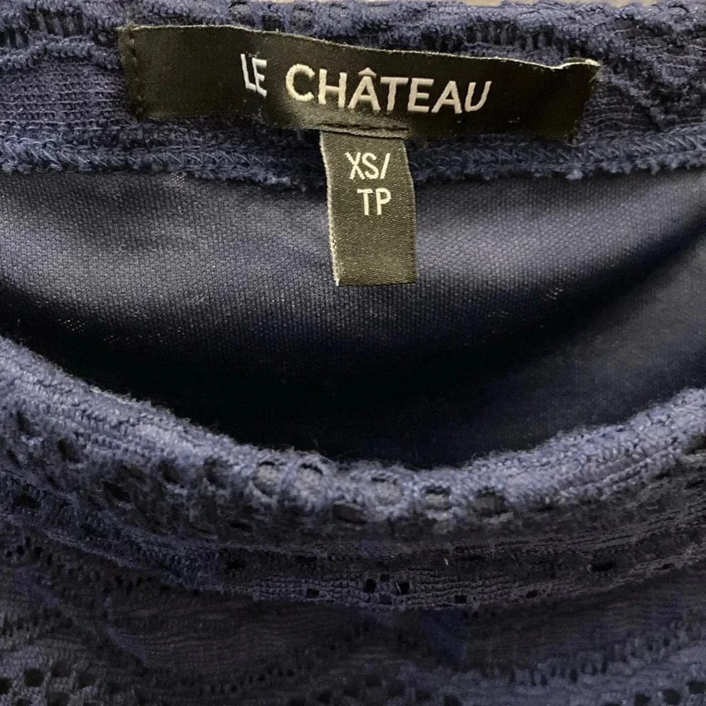 LE CHATEAU High-waist lace pencil skirt size XS - Picture 6 of 11
